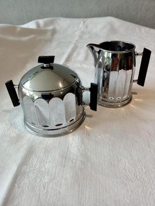 Art deco Demeyere Belgium melkkannetje en suikerpot, Antiek en Kunst, Curiosa en Brocante, Ophalen of Verzenden