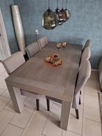 Mooie weinig gebruikte massief eiken tafel met stoelen, Huis en Inrichting, Complete inboedels, Ophalen
