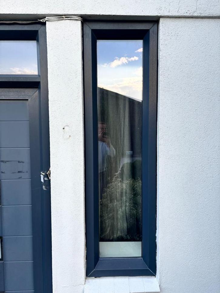 Profel kunststof raamkozijn van 185 cm hoog en 53,5 cm breed, Huis en Inrichting, Woonaccessoires | Overige, Gebruikt, Ophalen