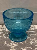 Schaaltje, blauw persglas (229125c), Ophalen of Verzenden