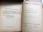 Psaumes et cantiques 1895 dikke hardcover met bladmuziek en, Antiek en Kunst, Antiek | Boeken en Bijbels, Ophalen of Verzenden
