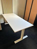 Zit sta bureau elektrisch 160x80cm, hoogte 65-130 cm, wit, Huis en Inrichting, Bureaus, Ophalen, Elektrisch, Zo goed als nieuw