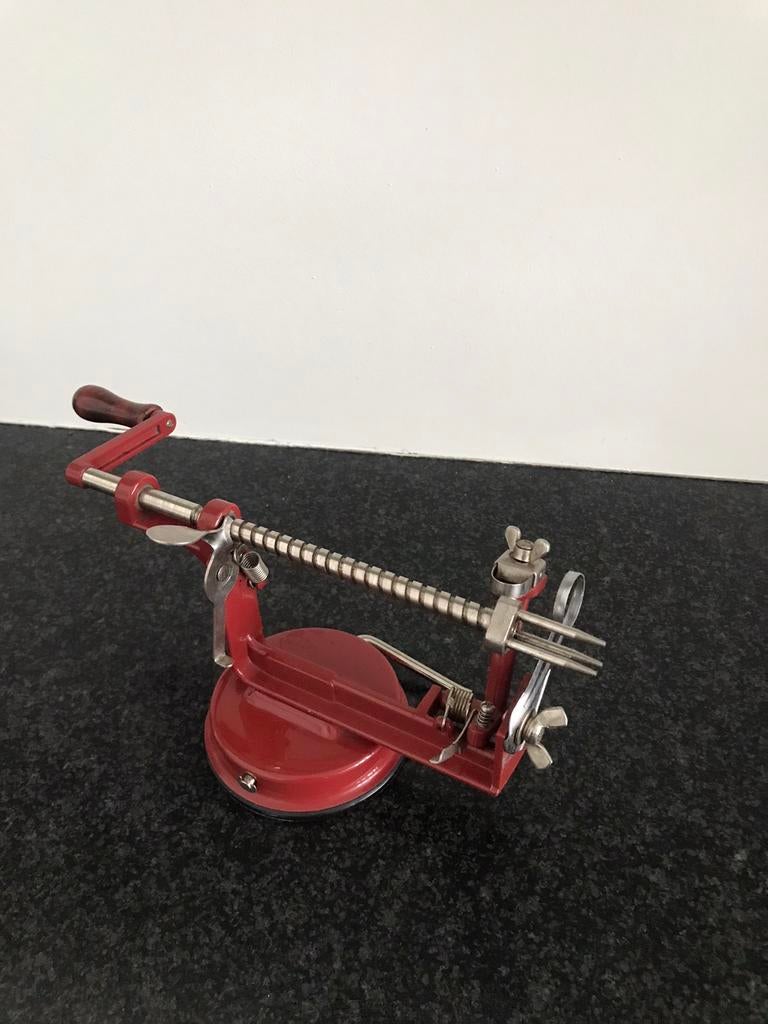 Handige appelschiller als nieuw., Ophalen of Verzenden, Zo goed als nieuw, Rood, Overige materialen