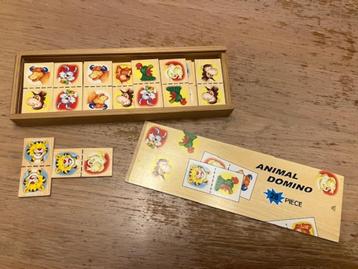 houten animal domino spel 28 stuks beschikbaar voor biedingen