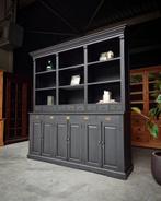 Grote zwarte boekenkast | Bibliotheekkast | vakkenkast #2154