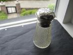 Antiek kristallen Strooier zilveren hals en zilveren dop, Verzenden, Zilver