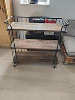 Industriële brocante bakkerskar verrijdbaar, Huis en Inrichting, Ophalen, Gebruikt