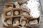 lot 10 oude,zilveren kerstballen~kerstman~druiventros~klokje, Ophalen of Verzenden, Gebruikt