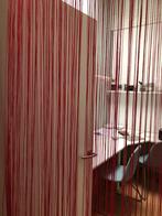 Roze draadjes gordijnen., Ophalen of Verzenden, Zo goed als nieuw, 50 tot 100 cm, 150 tot 200 cm