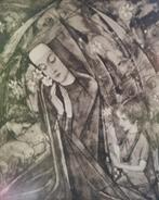 Litho jan Toorop 1858-1928 narciscus poeticus, Ophalen of Verzenden