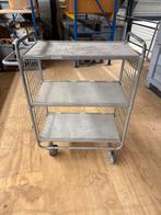 Magazijnkar / Voorraadkar met 3 planken, Ophalen, Gebruikt
