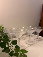 Set van 6 kristallen coupe champagne glazen, Ophalen of Verzenden