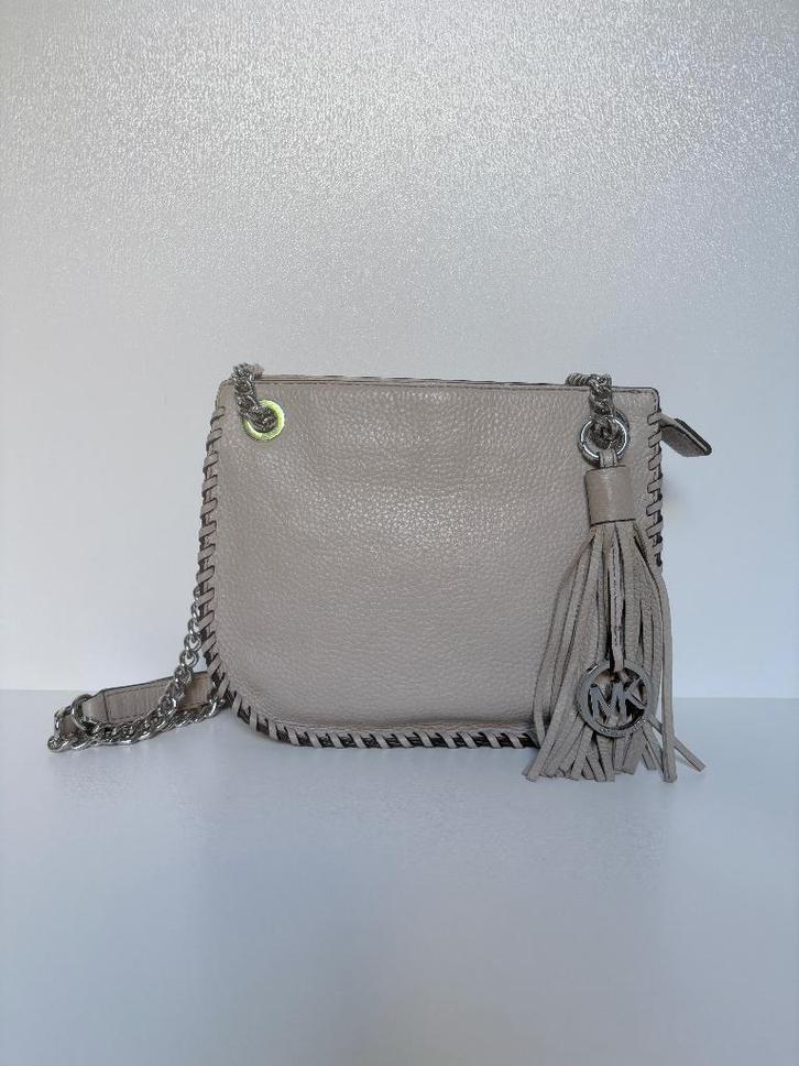 MICHAEL KORS Grijs crossbody leer schouder tas bag, Sieraden, Tassen en Uiterlijk, Tassen | Damestassen, Zo goed als nieuw, Handtas
