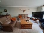 Lederen 3 en 2 zits bankstel, Huis en Inrichting, Banken | Bankstellen, Ophalen, Gebruikt, 150 tot 200 cm, Rechte bank