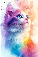 Kleine schoudertas met mooie katten print, Ophalen of Verzenden