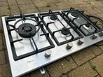 Gaskookplaat - 5 pits - Inbouw, Ophalen, Gebruikt, Minder dan 85 cm, 60 cm of meer