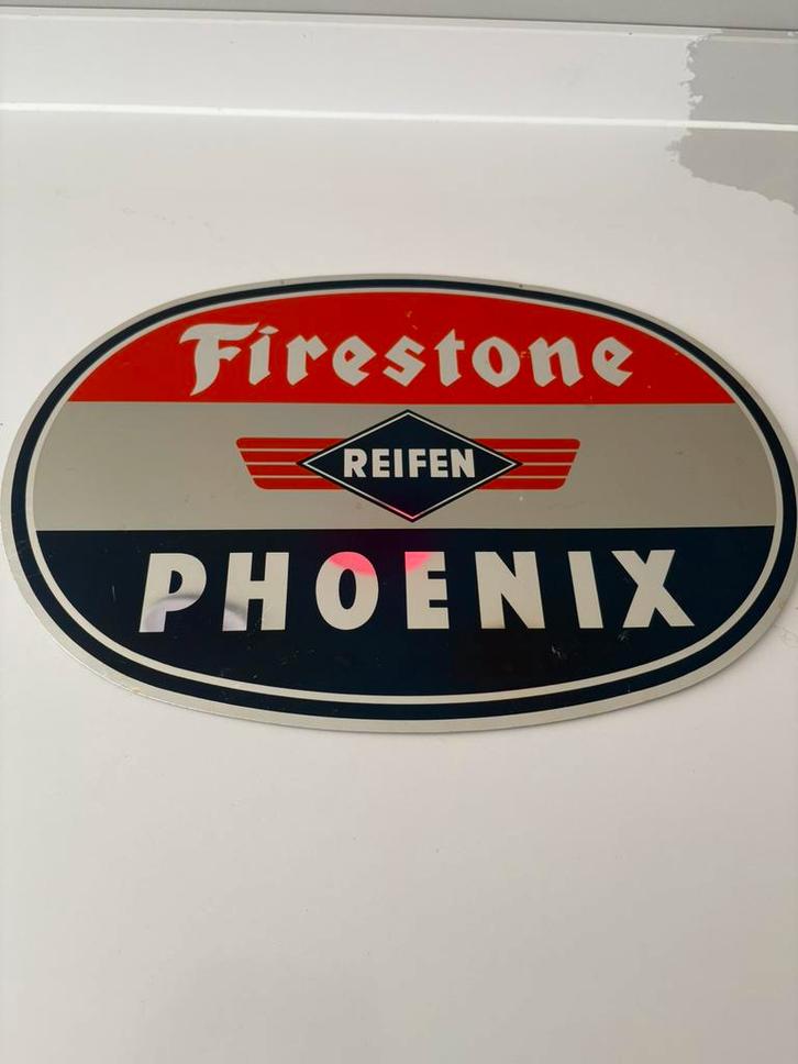 Mooi Firestone reclame bord, Verzamelen, Merken en Reclamevoorwerpen, Gebruikt, Reclamebord, Verzenden
