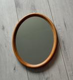 Ovaal spiegeltje met grenen rand., Huis en Inrichting, Ophalen, Minder dan 50 cm, Zo goed als nieuw, Minder dan 100 cm