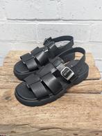 Kleman - Mooie leren sandalen maat 40 - Vaste col Nieuw €150, Zwart, Nieuw, X, Kleman