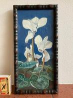 Alberta Johanna Meijer-Smetz Blaricum cyclamen schilderijtje, Antiek en Kunst, Ophalen of Verzenden
