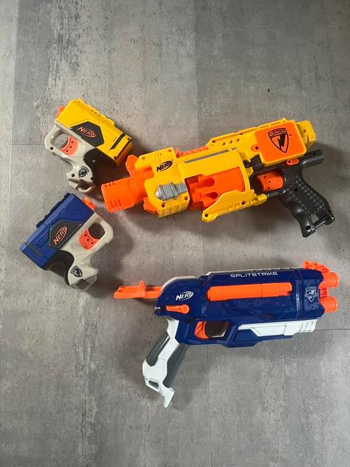 Nerf guns bundel – inclusief elektrische Barricade, Kinderen en Baby's, Speelgoed | Buiten | Actiespeelgoed, Zo goed als nieuw