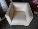DESIGN FEAUTEUIL WIT LEDER //WITTMANN OOSTENRIJK //, Huis en Inrichting, Fauteuils, Ophalen, Leer