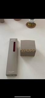 Stoff Kandelaar Goud + Bordeaux Kaarsen, Huis en Inrichting, Woonaccessoires | Kandelaars en Kaarsen, Ophalen, 25 tot 50 cm, Nieuw