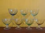 9 vintage glazen dessert coupes, Glas of Glazen, Ophalen of Verzenden, Overige stijlen, Glas