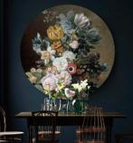 Rond HIP bloemen Eelkema schilderij vt wonen style 100cm, Ophalen