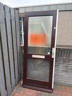 Voordeur dubbel glas 82,5 x 200,5  deur zonder kozijn, Ophalen of Verzenden, 200 tot 215 cm, Glas, Buitendeur