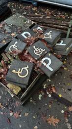Stoeptegels met rolstoel/P, Tuin en Terras, Tegels en Klinkers, Ophalen, Gebruikt, Beton, Overige typen
