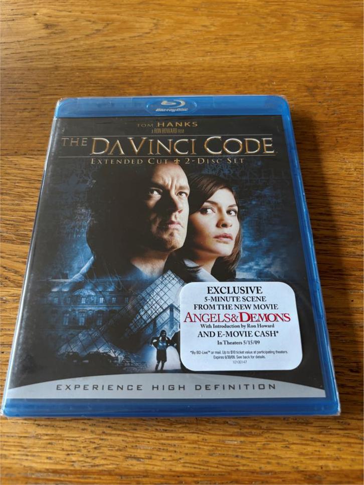 Blu-ray's The Da Vinci Code - NIEUW in Seal - N-NLO, Cd's en Dvd's, Blu-ray, Nieuw in verpakking, Thrillers en Misdaad, Ophalen of Verzenden