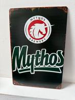 Mythos Bier Reclamebord 30 bij 20, Verzamelen, Ophalen of Verzenden, Gebruikt, Reclamebord