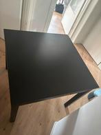 Zwarte IKEA tafel uitschuifbaar, 50 tot 100 cm, Rechthoekig, Ophalen of Verzenden, Zo goed als nieuw