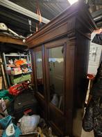 Antieke eiken vitrinekast / buffetkast, Ophalen