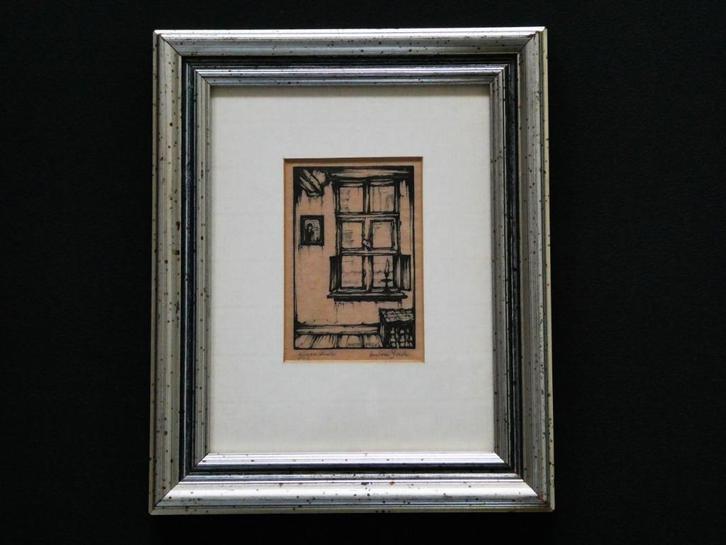 Anton Pieck houtsnede Felix Timmermans Begijnhof Lier België, Antiek en Kunst, Kunst | Etsen en Gravures, Ophalen of Verzenden