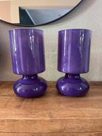 Twee paarse IKEA Lykta tafellampen, Huis en Inrichting, Woonaccessoires | Vazen, Overige kleuren, Ophalen of Verzenden, Minder dan 50 cm