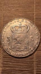 3 Gulden 1824 - Koning Willem I, 5 gulden, Zilver, Ophalen of Verzenden, Koning Willem I