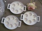 3 Revol Escargots / Slakkenschalen 6 Gaats, Huis en Inrichting, Keuken | Servies, Keramiek, Overige typen, Ophalen of Verzenden
