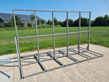 Glasbok 395cm x 225cm reclame frame aanhanger stel beschikbaar voor biedingen