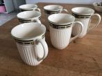Wedgwood Queen's Ware Carlton groot mokken/bekers 300ml, Ophalen of Verzenden, Zo goed als nieuw, Wedgwood, Kop(pen) en/of Schotel(s)