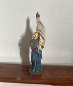 Oud zeldzaam beeldje van de heilige Jeanne D’Arc, Antiek en Kunst, Ophalen of Verzenden