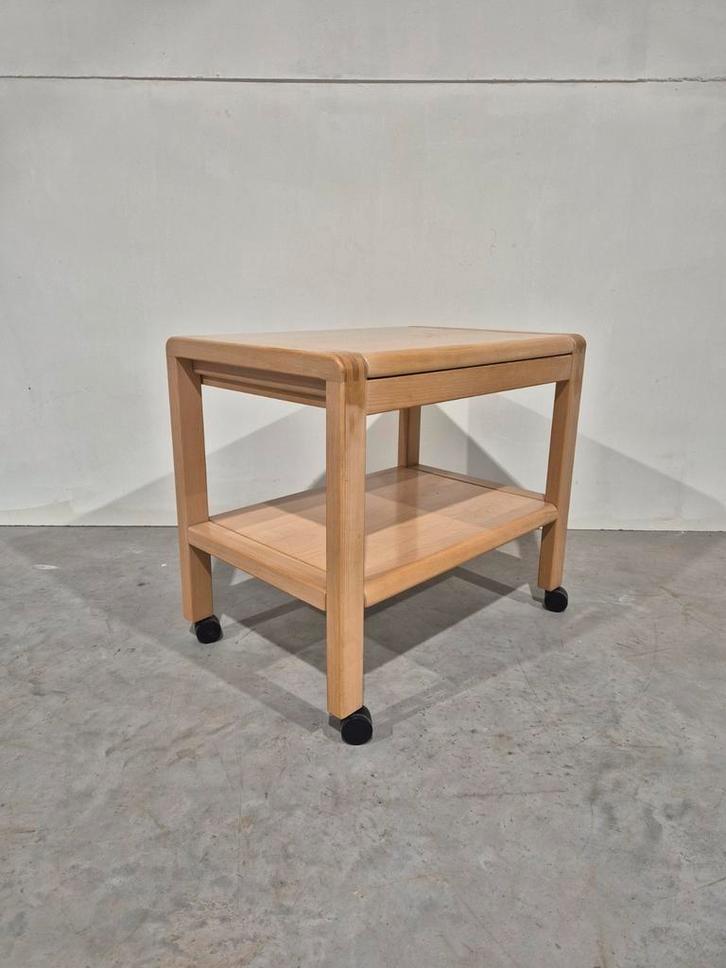 Deense verrijdbare side table salling stolefabrik vintage, Antiek en Kunst, Antiek | Meubels | Tafels, Ophalen of Verzenden