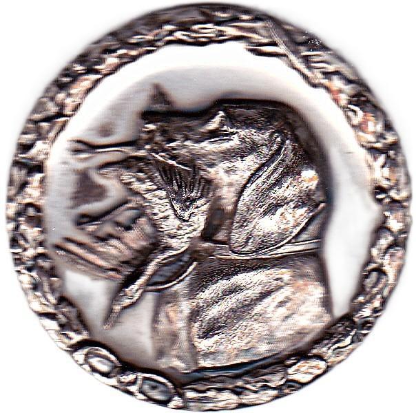 JACHTHOND MET EEND, Postzegels en Munten, Penningen en Medailles, Overige materialen, Ophalen of Verzenden