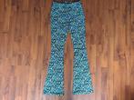Flared broek bloemen maat S/M, Kleding | Dames, Overige kleuren, Ophalen of Verzenden, Zo goed als nieuw, Maat 36 (S)