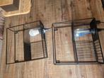 Metalen wandrek met verlichting, Ophalen of Verzenden, Gebruikt
