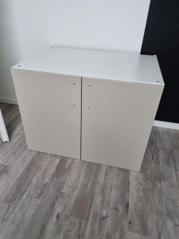 Ikea Platsa kast met Skatval deuren (lichtbeige)