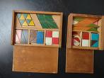 Oude houten mozaïek stukjes compleet, Antiek en Kunst, Ophalen of Verzenden