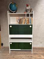Vintage bureaukast met klep, Ophalen, Kunststof, Gebruikt, Met klep(pen)