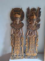Wandpoppen Balinees houtsnijwerk Rama Sintha sita 75x20cm, Ophalen